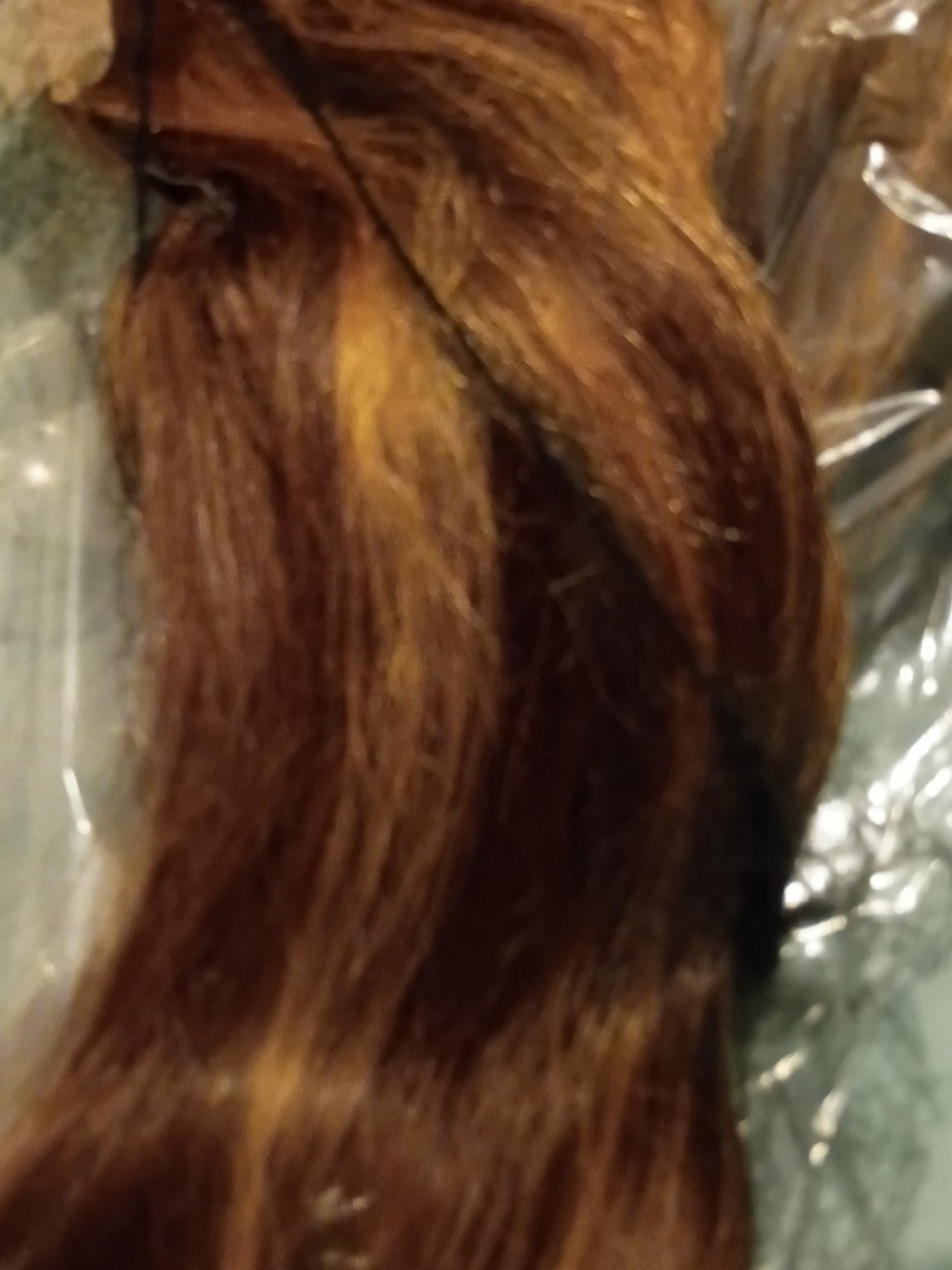 Natural Chestnut Brown Women's Hair Extension - Sleek Finish